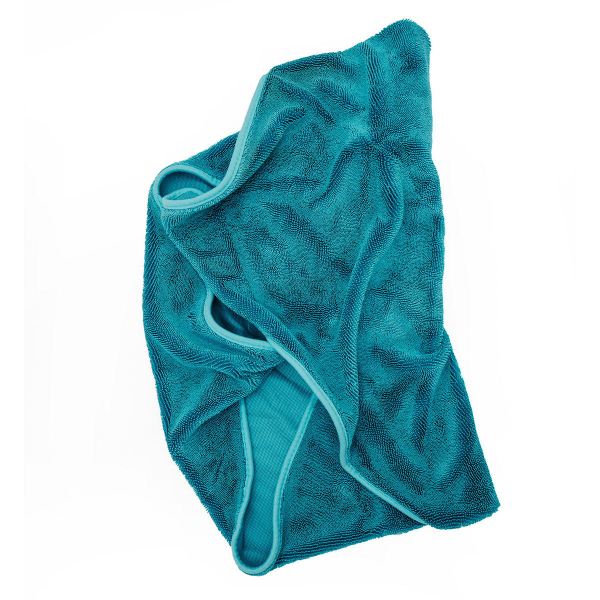 Prosop microfibră ultra absorbant AMOS Powerfluff albastru 1000 GSM 60*80cm + manusa CADOU