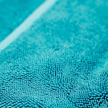 Prosop microfibră ultra absorbant AMOS Powerfluff albastru 1000 GSM 60*80cm + manusa CADOU