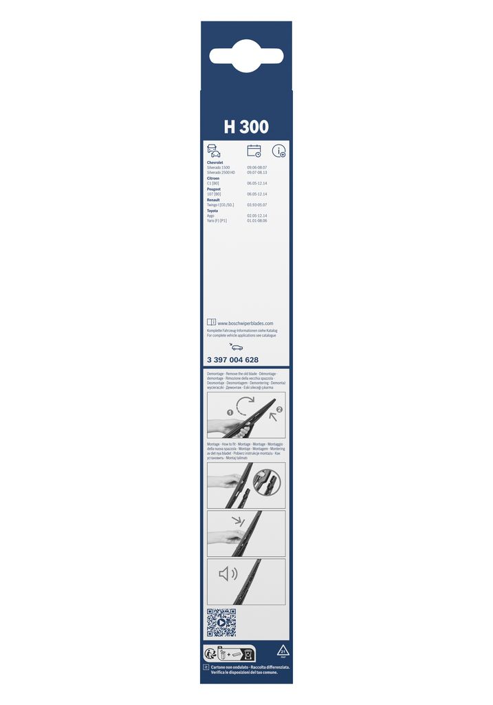 Lamela Stergator Renault Twingo, fabricatie 1993-2012, caroserie Hatchback | STB3397004628