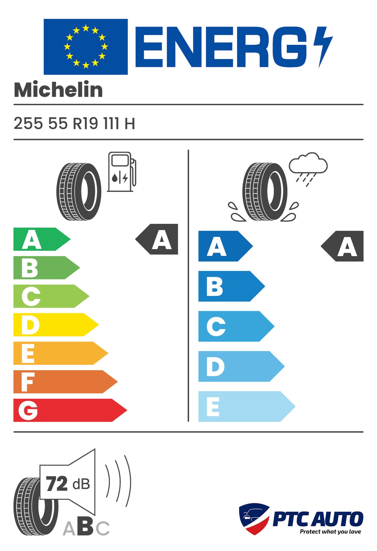 MICHELIN E PRIMACY 255/55R19 111H