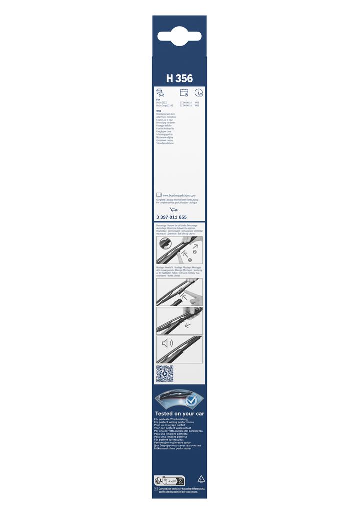 Lamela Stergator Fiat Doblo III, fabricatie 2001+, caroserie Minivan | STB3397011655