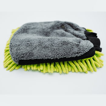 Prosop microfibră ultra absorbant AMOS Powerfluff verde 1000 GSM 60*80cm + manusa CADOU