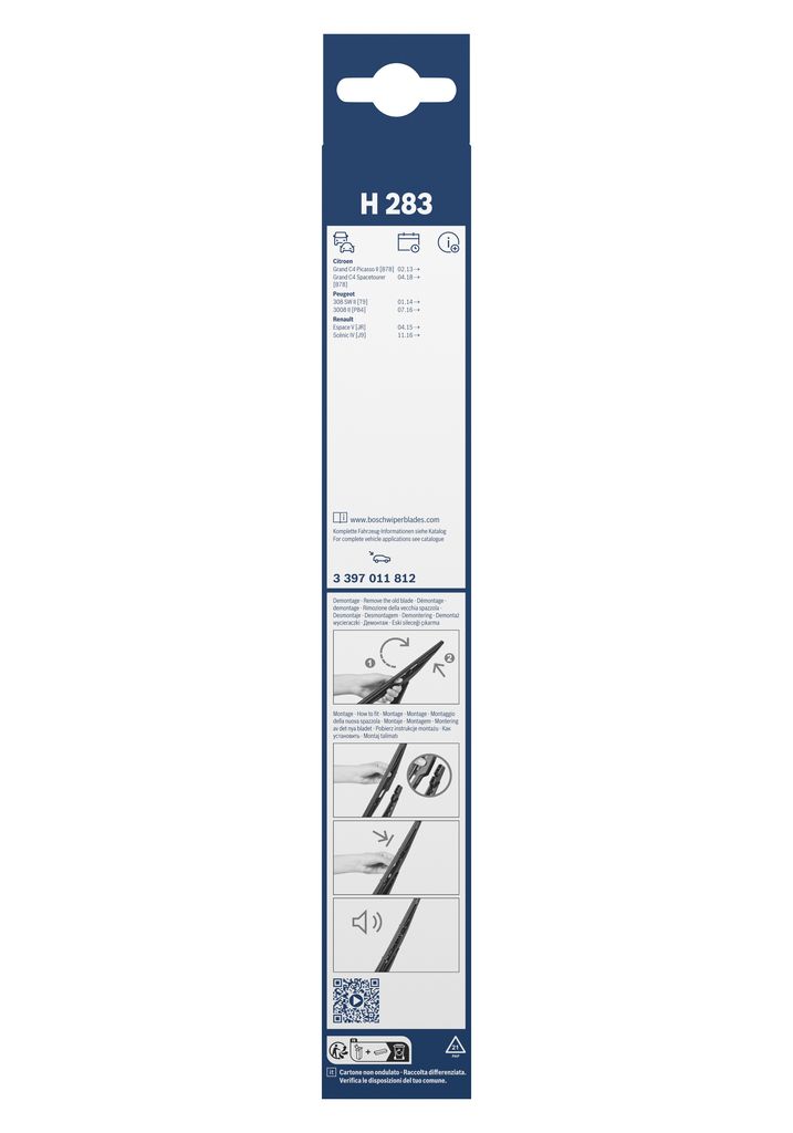 Lamela Stergator Vauxhall Grandland, fabricatie 2018+, caroserie SUV | STB3397011812
