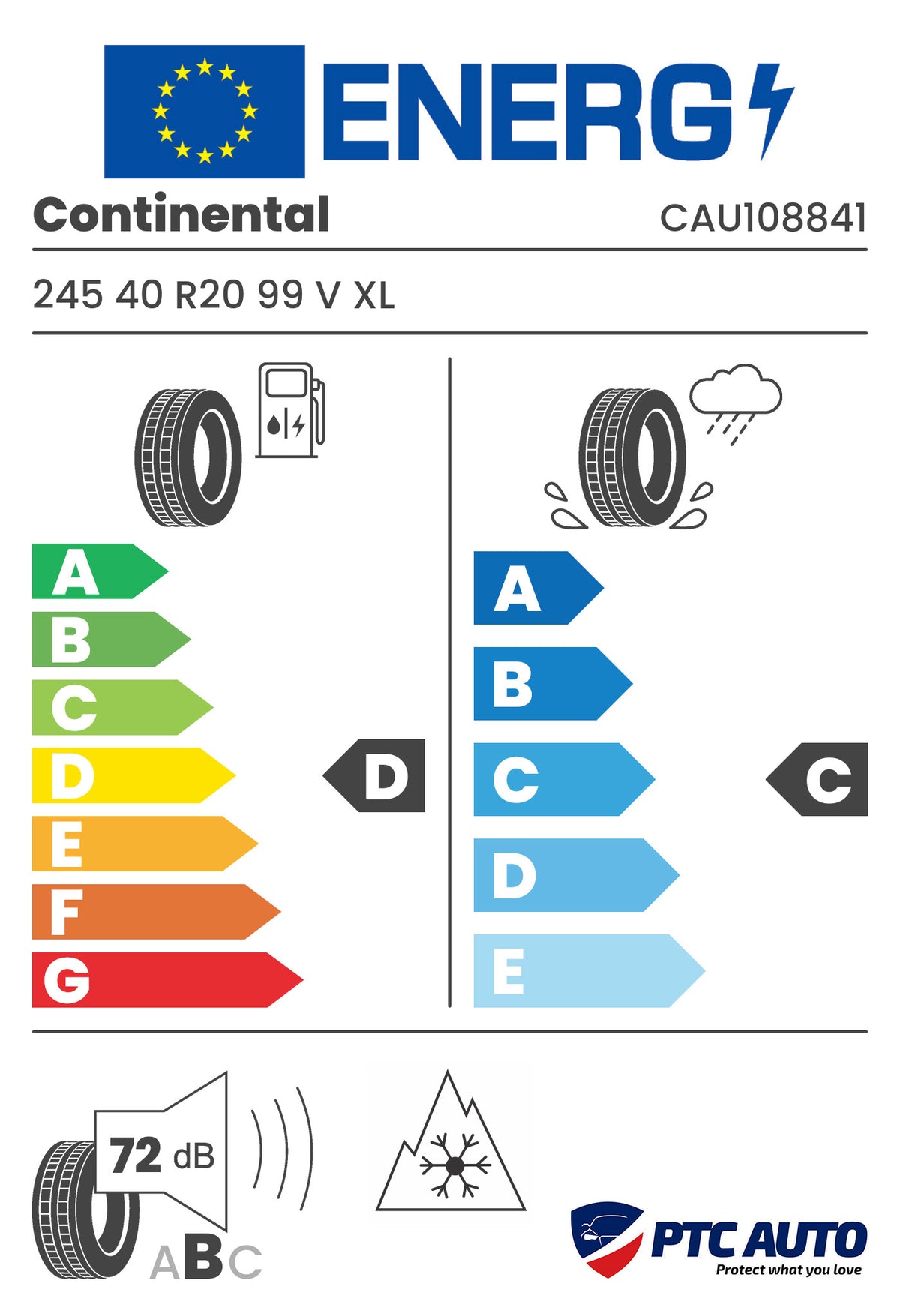 Anvelopa Iarna Continental 245/40 R20 99V