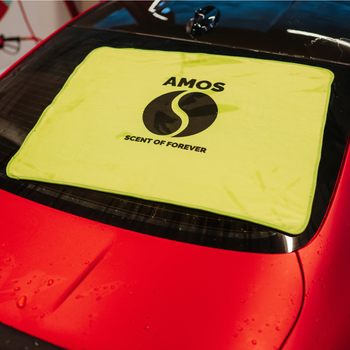 Prosop microfibră ultra absorbant AMOS Powerfluff verde 1000 GSM 60*80cm + manusa CADOU