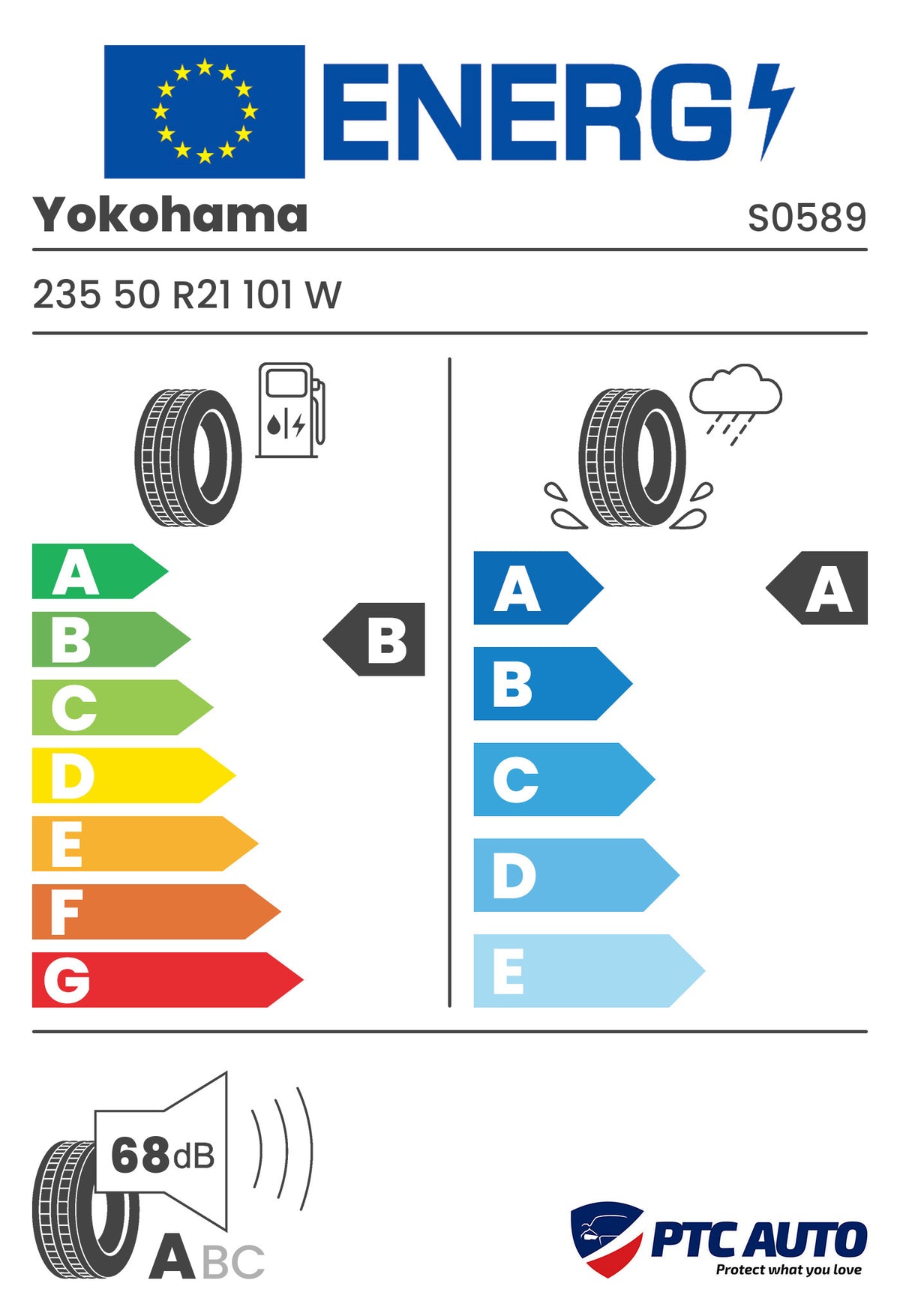 Anvelopa Vara Yokohama 235/50 R21 ADVAN V61 101W