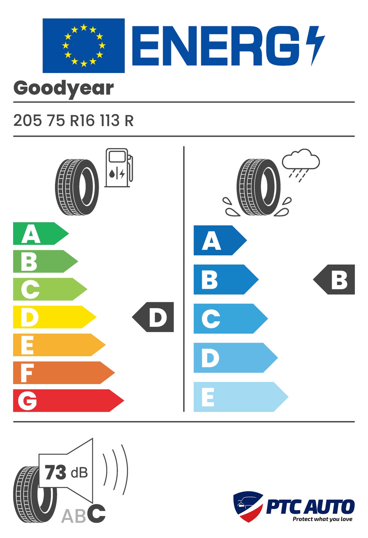 GOODYEAR ULTRA GRIP CARGO 205/75R16C 113R
