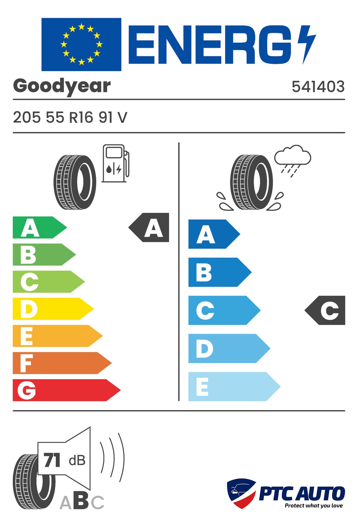 Anvelopa Vara Goodyear 205/55 R16 EFFICIENTGRIP PERFORMANCE 91V