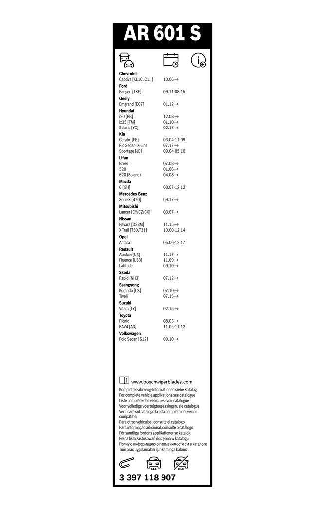 Lamela Stergator Ssang Yong Tivoli, fabricatie 2015+, caroserie SUV | STB3397118907