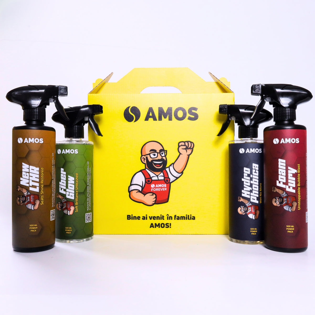 Soluție curățare piele auto 500ml - AMOS New LTHR