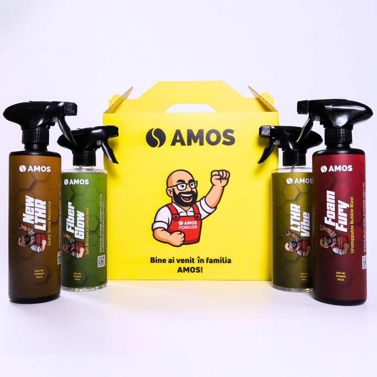 Soluție curățare piele auto 500ml - AMOS New LTHR
