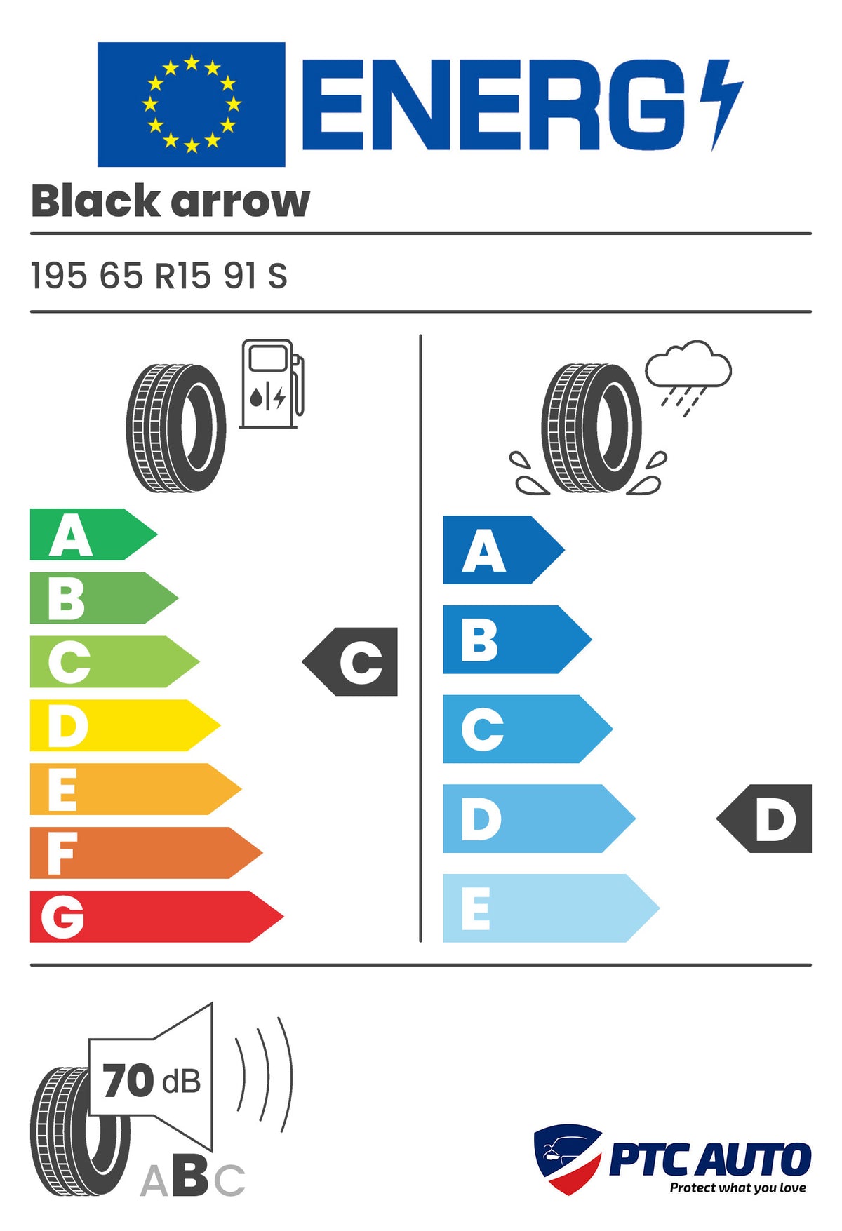 BLACK ARROW WP10 195/65R15 91S