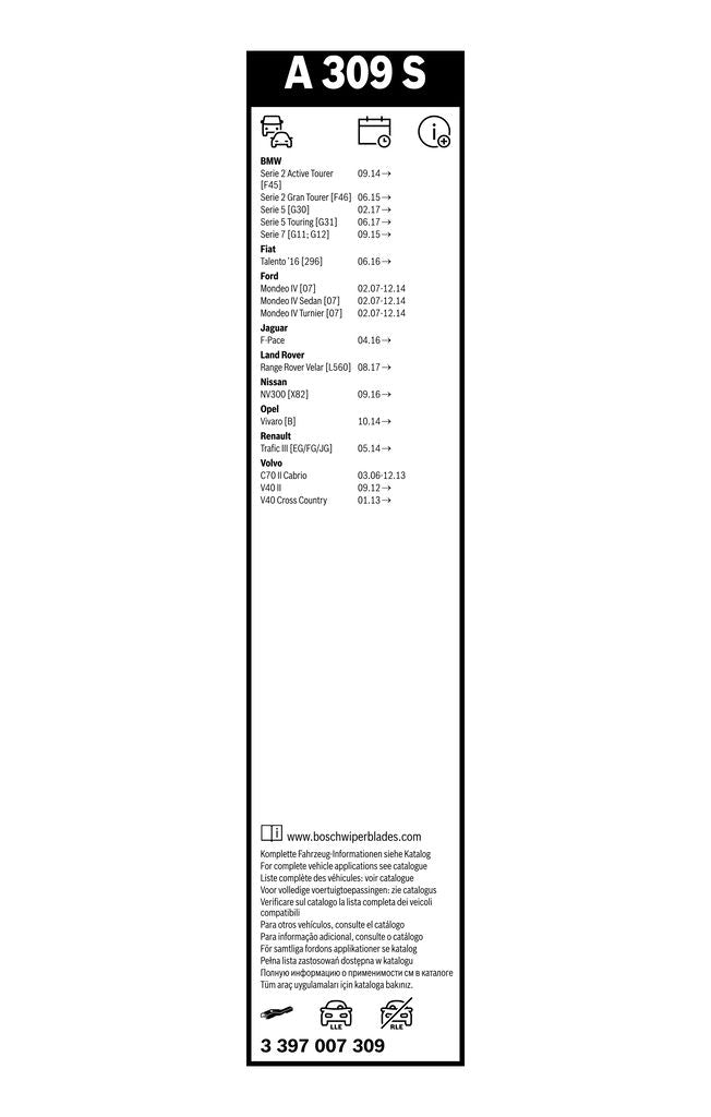 Lamela Stergator Nissan NV, fabricatie 2016+, caroserie Minivan | STB3397007309