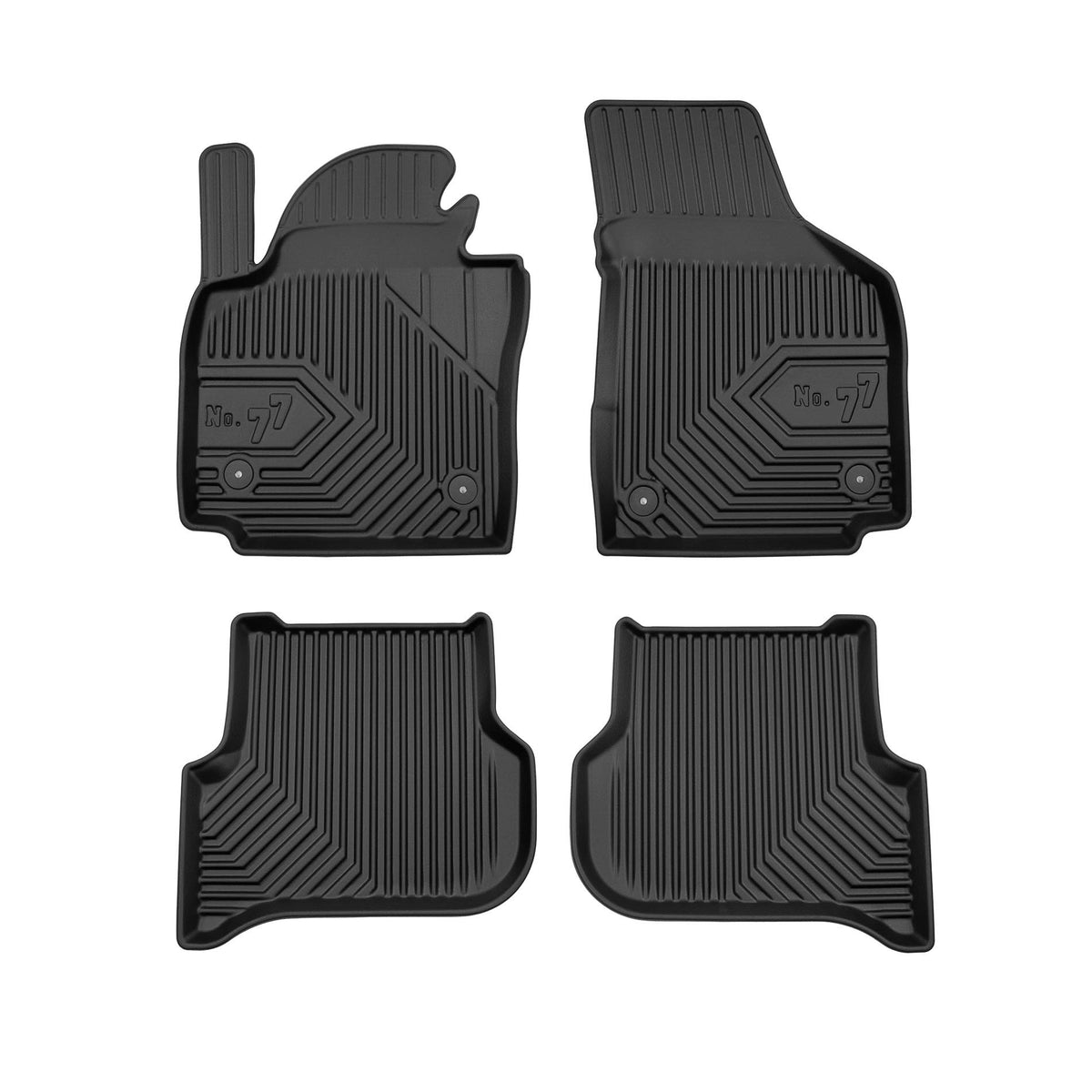 Covorase auto tip tavita Volkswagen Golf Golf Plus, an fabricatie 2005 - 2014, caroserie minivan distanta dintre sistemele de prindere de 31.5 cm sofer / 30.4 cm pasager | 77407244