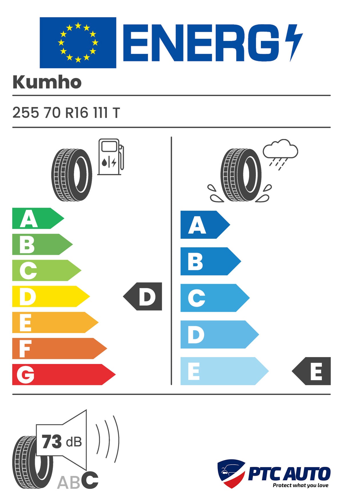 KUMHO AT52 255/70R16 111T