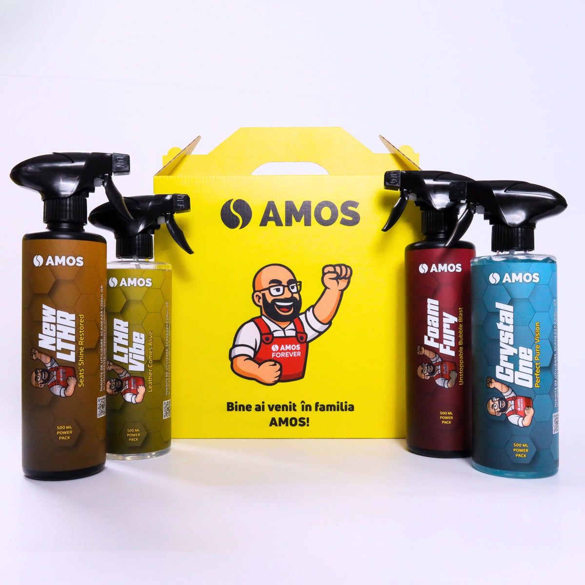 Soluție hidratare și protecție premium pentru piele auto 500 ml - AMOS LTHR Vibe