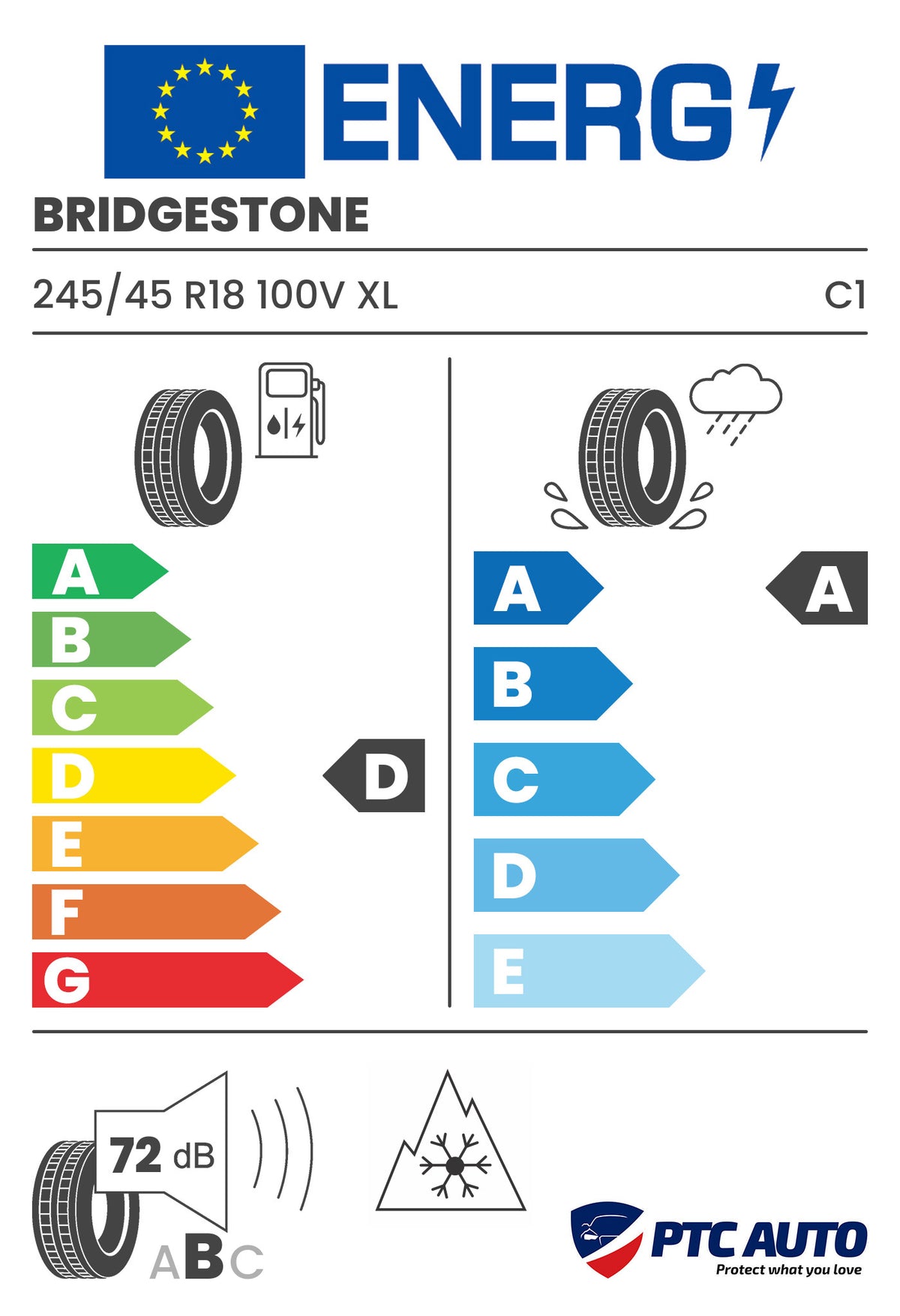 Anvelopa Iarna Bridgestone 245/45 R18 100V XL