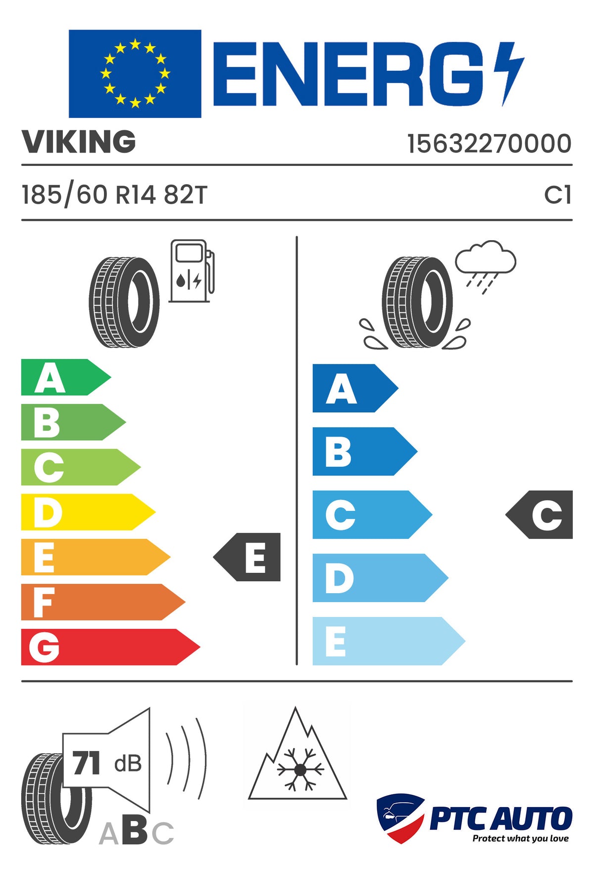 Anvelopa Iarna Viking 185/60 R14 WINTECH 82T M+S 3PMSF