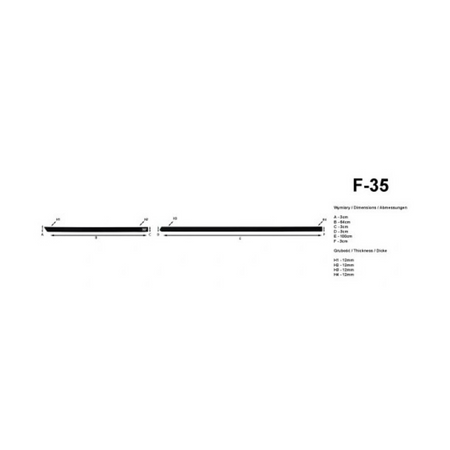 Bandouri laterale Kia Rio III, an fabricatie 08.2011 - 01.2017, caroserie hatchback | F-35