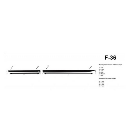Bandouri laterale Chevrolet Aveo T300, an fabricatie 07.2011 - prezent, caroserie sedan | F-36