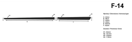 Bandouri laterale Kia Rio I, an fabricatie 2000 - 2005, caroserie hatchback | F-14