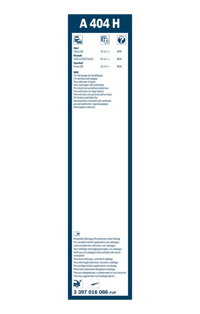 Lamela Stergator Nissan NV300, fabricatie 2016+, caroserie Caroserie | STB3397016086