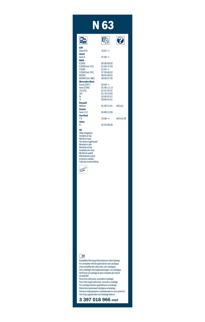 Lamela Stergator Mercedes T2 ln1, fabricatie 1986-1994, caroserie Caroserie | STB3397018966