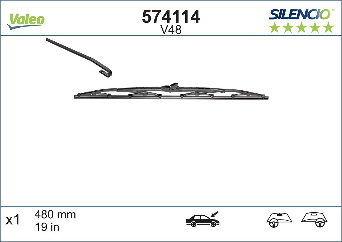 Lamela Stergator Honda CRX, fabricatie 1987-1992, caroserie Coupe | STV574114