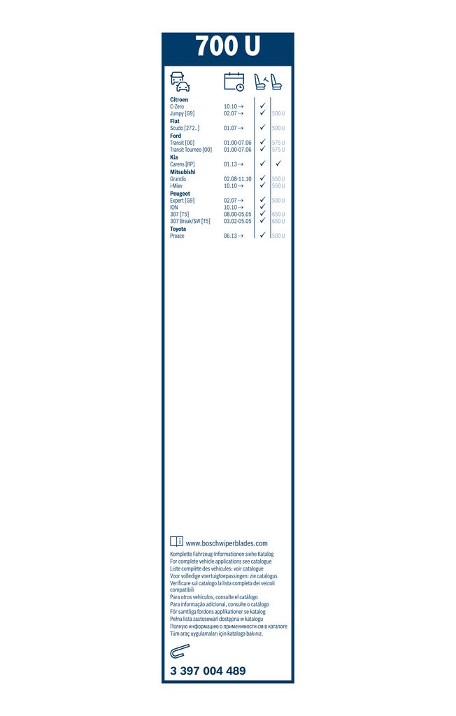 Lamela Stergator Kia Carens IV, fabricatie 2013-2016, caroserie Minivan | STB3397004489