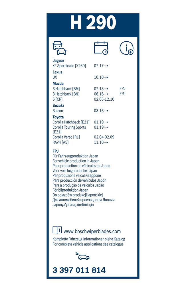 Lamela Stergator Suzuki Across, fabricatie 2020+, caroserie SUV | STB3397011814