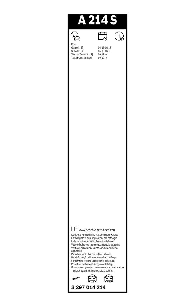 Lamela Stergator Ford Transit Connect II, fabricatie 2013+, caroserie Minivan | STB3397014214