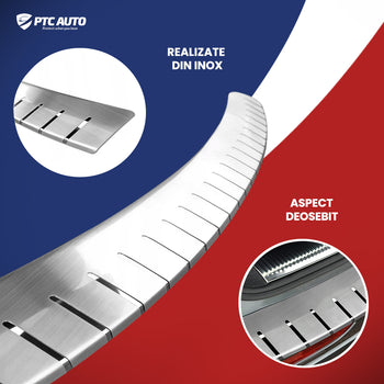 Protectii prag portbagaj inox Audi A4 B8, an fabricatie 01.2008 - 10.2015, caroserie sedan | 25-3465