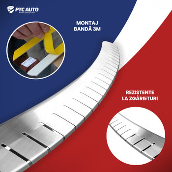 Protectii prag portbagaj inox Audi A4 B8, an fabricatie 01.2008 - 10.2015, caroserie sedan | 25-3465