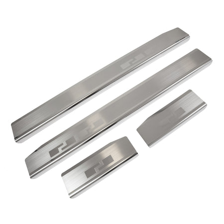 Protectie praguri usi inox Audi A6 C6, an fabricatie 2004 - 2011, caroserie sedan