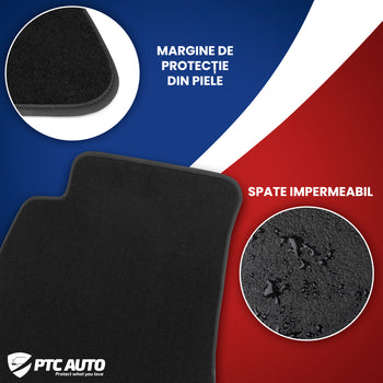Covorase auto mocheta (negru) Alfa Romeo 147 fabricatie 2001 - 2010, caroserie hatchback, sistme de prindere standard - 3
