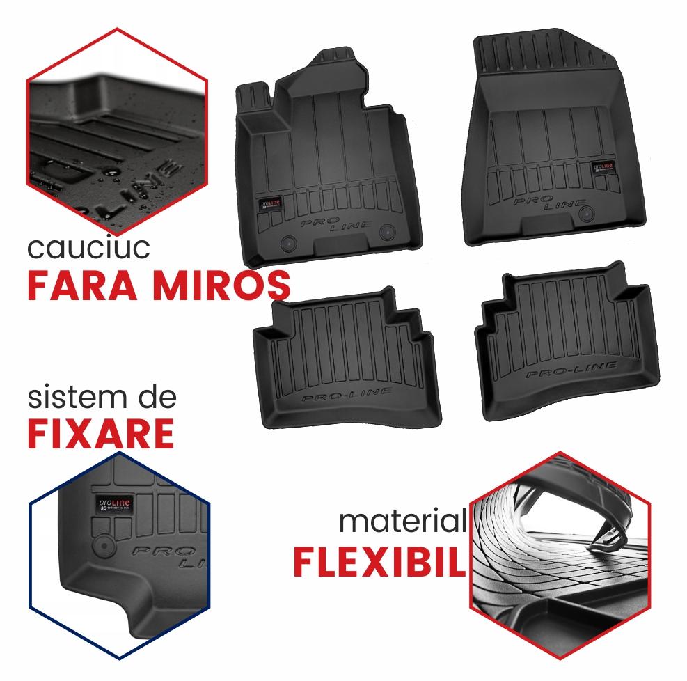 Covorase tip tavita 3D Mercedes Clasa C W204, caroserie Combi, fabricatie 12.2007 - 09.2014 - 2