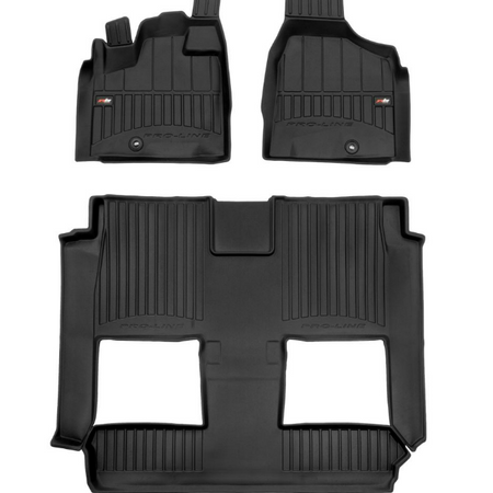 Covorase auto tip tavita Dodge Grand Caravan, an fabricatie 2007 - 2020, caroserie van scaune tip bucket, consola superioara | 3D409941