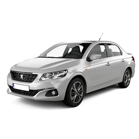 Set 5 covorase auto PEUGEOT 301 din 02.2013 - 2026, cu covoras tunel median, Caroserie SEDAN