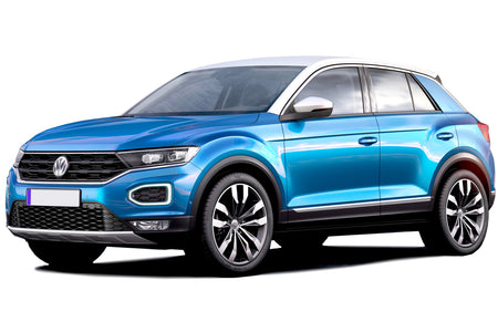 Set 5 covorase auto VOLKSWAGEN T-ROC din 12.2017 - 2026, cu covoras tunel median, Caroserie SUV
