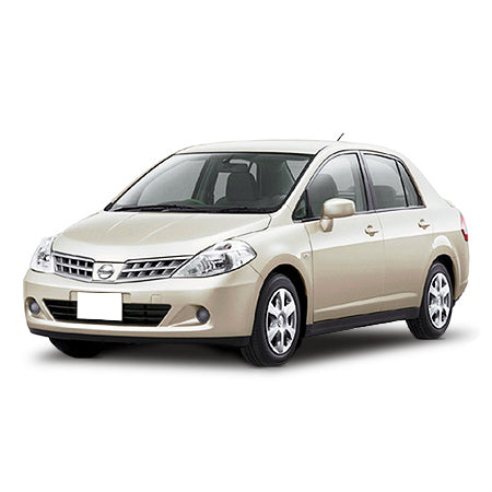 Protectie praguri usi inox Nissan Tiida fabricatie 2007 - 12.2011, caroserie sedan