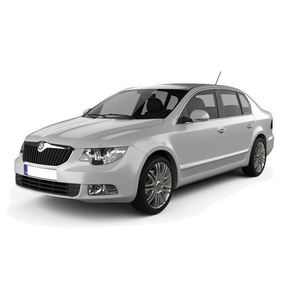 Protectie praguri usi inox Skoda Superb fabricatie 11.2009 - 08.2015, caroserie sedan