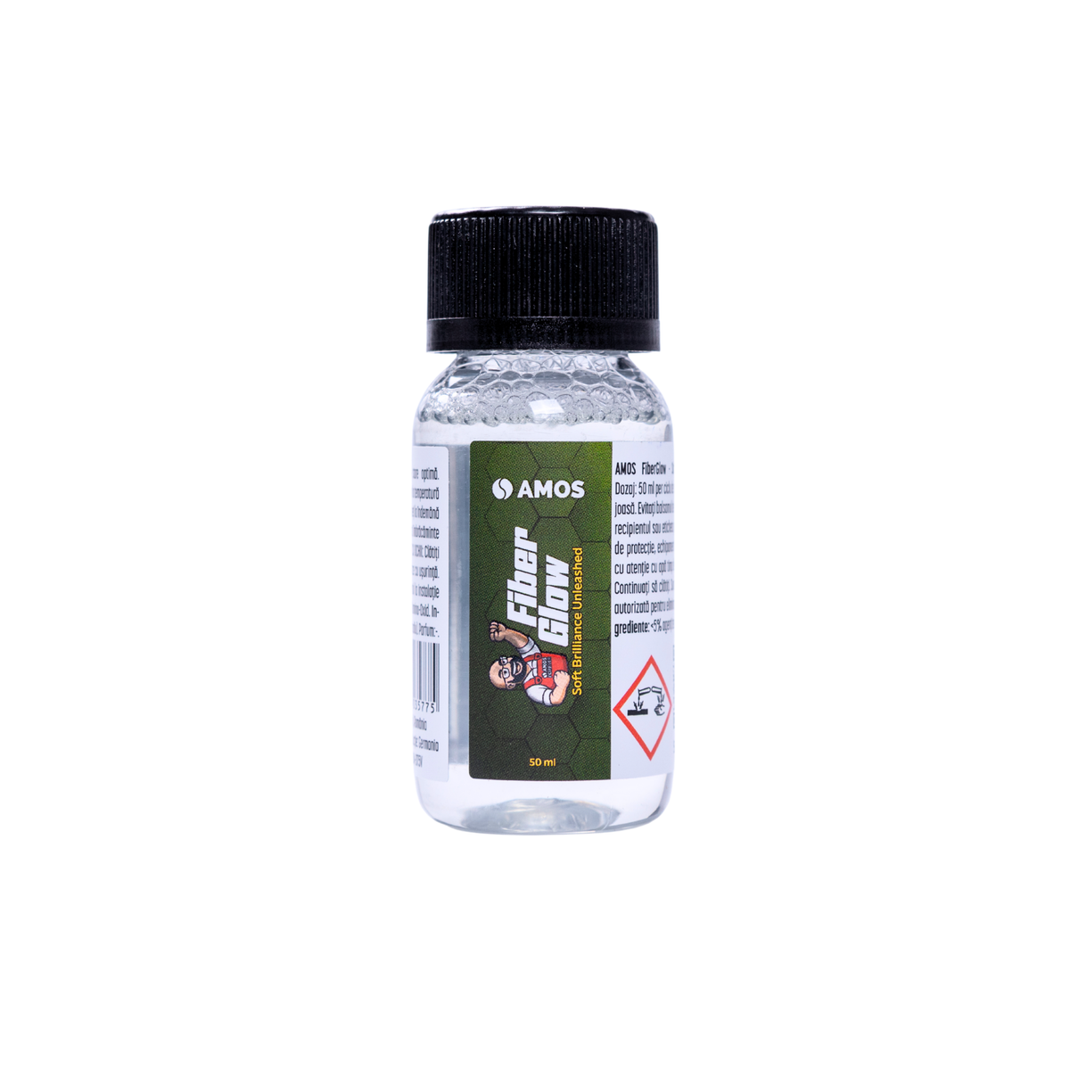 AMOS FiberGlow – Soft Brilliance Unleashed detergent prosop microfibră 50 ml