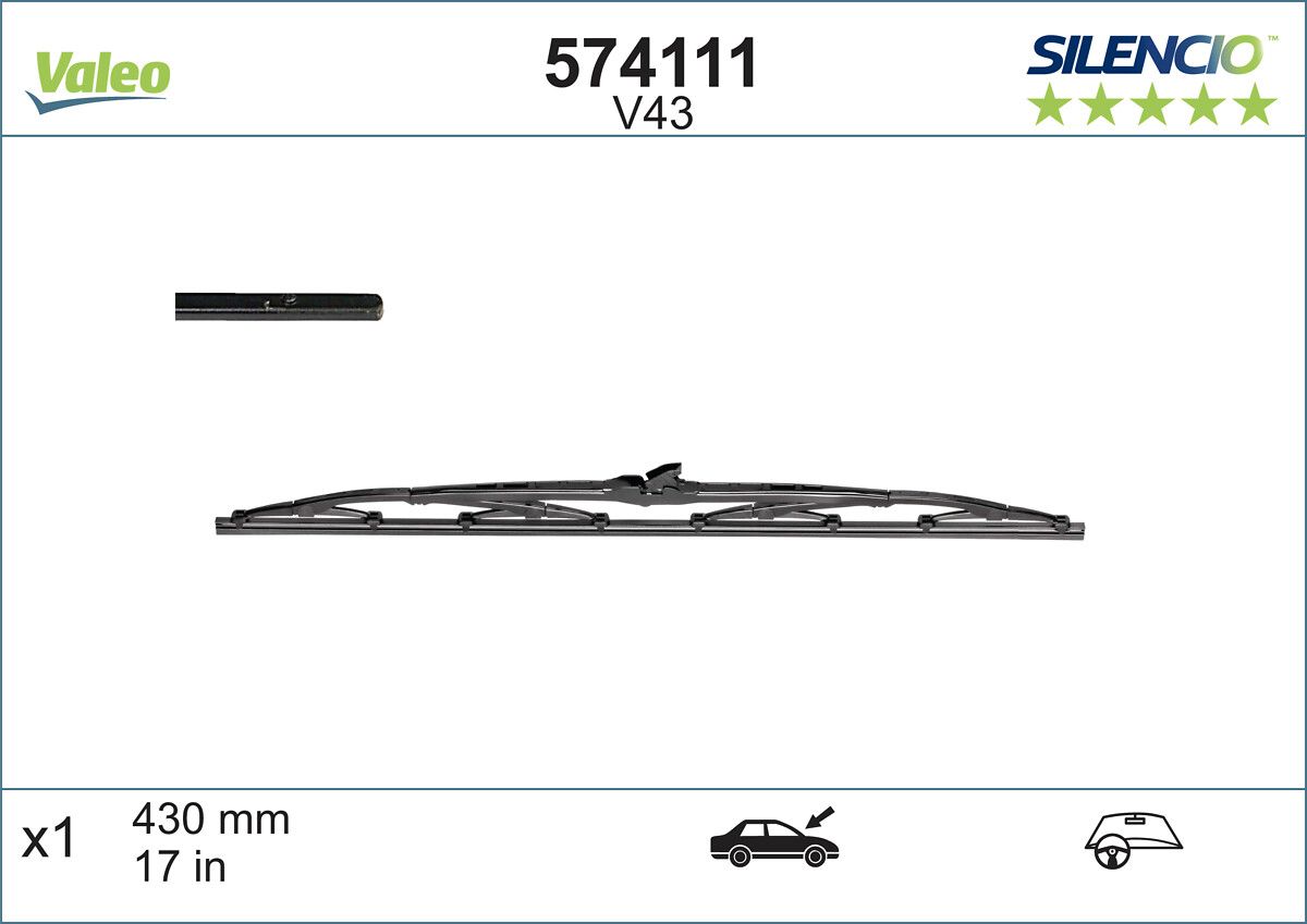Lamela Stergator Mazda 323, fabricatie 1980-1985, caroserie Sedan | STV574111