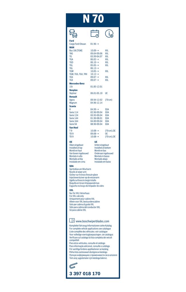 Lamela Stergator Audi A2, fabricatie 2000-2005, caroserie Hatchback | STB3397018170