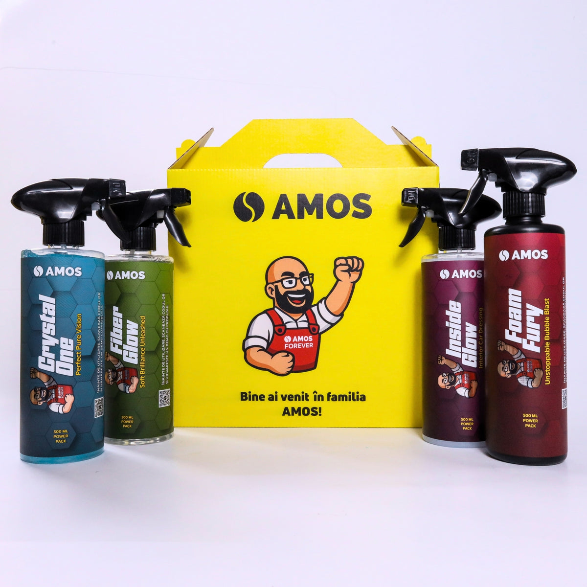 Detergent special pentru prosop microfibră 500 ml - AMOS Fiber Glow – Soft Brilliance Unleashed