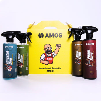 AMOS Crystal One – Gel curățare geamuri și oglinzi auto 500 ml