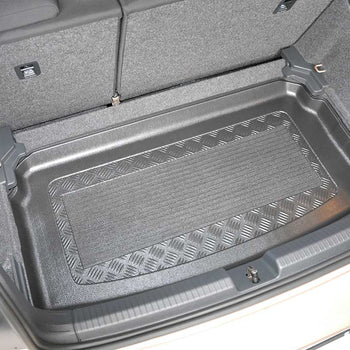 Tavita portbagaj Volkswagen Polo VI fabricatie 10.2017 - prezent, caroserie hatchback, portbagaj inferior, podea variabila in pozitia cea mai joasa #1