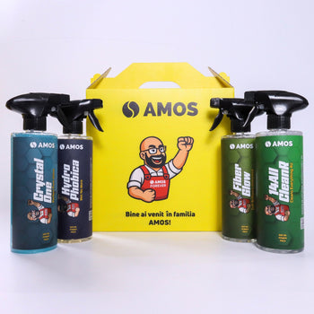 AMOS Crystal One – Gel curățare geamuri și oglinzi auto 500 ml