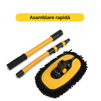 Mop Telescopic Rotativ 180° pentru Spălare Auto