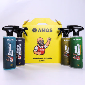 AMOS Crystal One – Gel curățare geamuri și oglinzi auto 500 ml